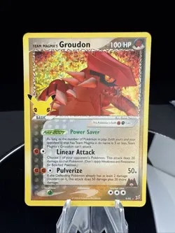 Pokemon Celebrations Classic Collection Team Magma’s Groudon 9/95 Holo Rare NM - Image 1
