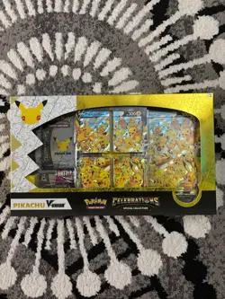 Pokemon 2021 Sword & Shield Celebrations Pikachu V Union Special Collection Box - Image 1