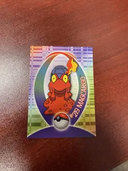 Pokemon Topps Magcargo Non Holo Sticker TV Animation Edition Card #219 17 Of 37 - Image 1