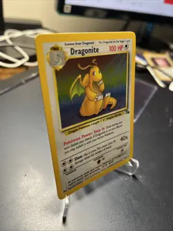 1999 POKEMON FOSSIL #4/62 DRAGONITE HOLO RARE [NM] - Image 4
