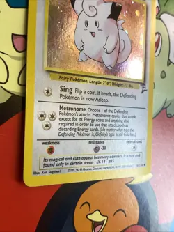 Clefairy 6/130 Base Set 2 Holo Rare Unlimited Pokemon Card TCG - LP/NM - Image 4