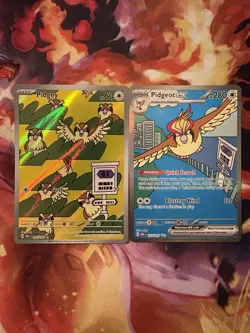 Pidgeot SIR Pidegy IR - 2 card lot - Obsidian Flames Pokemon TCG NM - Image 1