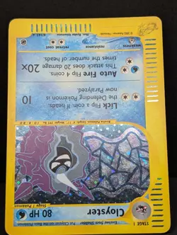Cloyster 008/165 Expedition Base Set Holo Rare Pokemon TCG Nintendo e-reader LP+ - Image 4