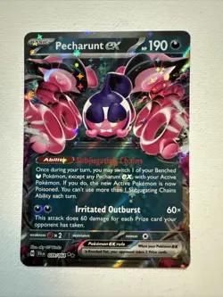 Pokemon Tcg Pecharunt ex 39/64 Ultra Rare Holo Pokemon Shrouded Fable - Image 1