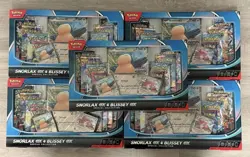 Pokemon Trading Card Game Snorlax ex and Blissey ex Special Collection Box X 5 - Image 1