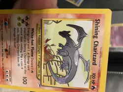 Shining Charizard (Raw) Pokemon Card English Rare Holo Neo MINTY FRONT - Image 2