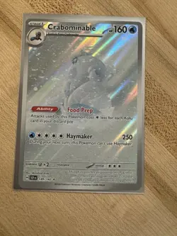 Pokemon TCG: Crabominable - 149/142Stellar Crown - Illustration Rare NM Holo - Image 1
