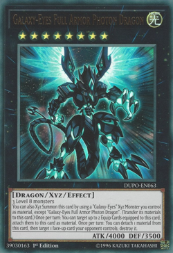 Galaxy-Eyes Full Armor Photon Dragon - DUPO-EN063 Ultra Rare 1st Ed NM - Yugioh - Image 1