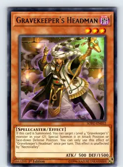 Gravekeeper's Headman Rare 1st Edition SOFU-EN012 LP - Image 1