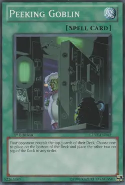 Peeking Goblin - GENF-EN062 - Common - Unlimited Edition - Heavily Played - Image 1