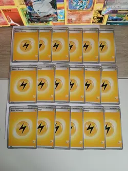 18x Lightning Energy Cards Bundle - Pikachu Stamp Battle Academy 2024 - Pokemon - Image 1