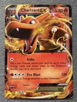 Charizard EX 11/106 Ultra Rare Holo Pokemon Card FLASHFIRE 2014 HP - Image 1