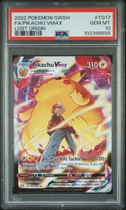 PIKACHU VMAX TG17/TG30 | PSA 10 | Lost Origin Full Art Graded Pokemon Card - Image 1