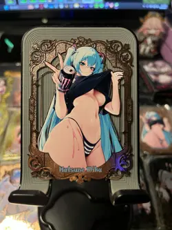 Goddess Story Metal Card Serialized Anime Waifu Hatsune Miku Vocaloid - Image 1