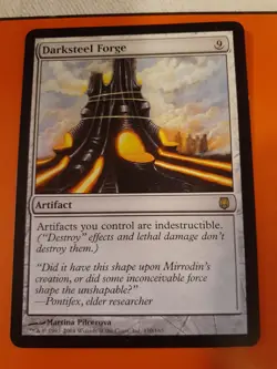 nice DARKSTEEL FORGE MAGIC THE GATHERING artifact BUY NOW GET BONUS RANDOM CARD - Image 1