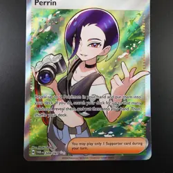Perrin 209/167 Pokemon Twilight Masquerade Holo Full Art Card - Image 3