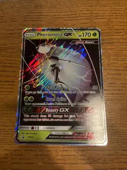 Pokemon Pheromosa GX TCG SM66 Sun & Moon Black Star Promo Card Jumbo - Image 1
