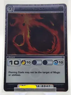 Chaotic Card : Flaming Coals Beyond The Doors First Edition Rare Attack - Image 1
