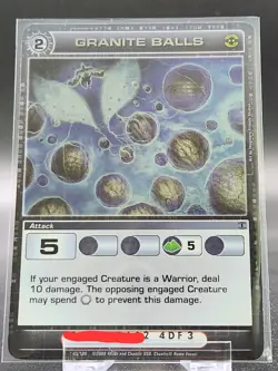 Chaotic Card : Granite Balls Zenith Of The Hive Rare Attack - Image 1