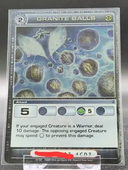 Chaotic Card : Granite Balls Zenith Of The Hive Rare Attack - Image 1