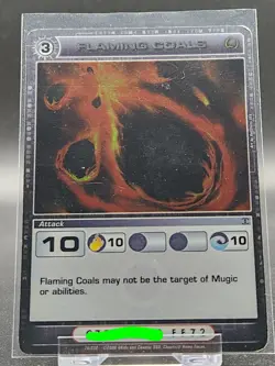 Chaotic Card : Flaming Coals Beyond The Doors First Edition Rare Attack - Image 1