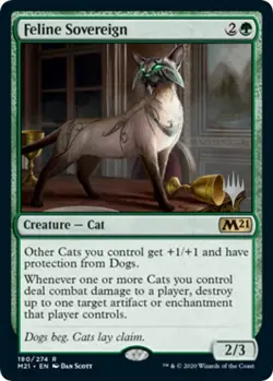 Feline Sovereign - Promo Pack: Core Set 2021 (PPM21) NM Never Played - Image 1