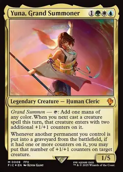 Yuna, Grand Summoner-Final Fantasy Commander-Foil-8-LP - Image 1