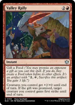 Hero Deal, English - 4 x MTG Valley Rally Bloomburrow - Image 1