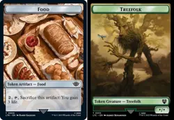 Hero Deal, English - 4 x MTG Treefolk Token // Food Token Commander: Lord of the - Image 1
