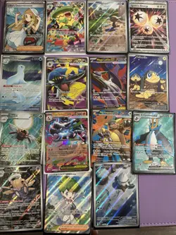 Pokemon TCG Lot of 15 Mega Evolution illustration rares full arts & trainers - Image 1