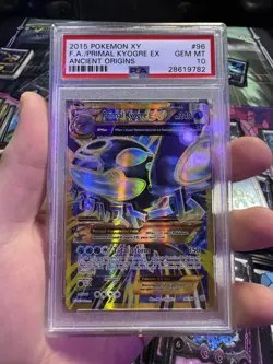 Pokemon Primal Kyogre EX XY Ancient Origins Full Art #96 PSA 10 Gem Mint - Image 1
