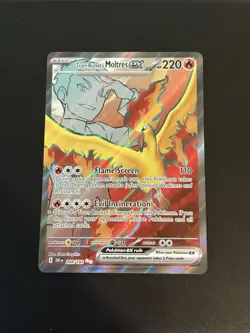 Pokemon TCG Destined Rivals 208/182 Team Rocket’s Moltres EX Full Art - NM - Image 1