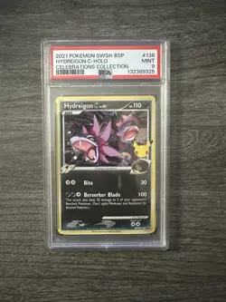 PSA 9 MINT Hydreigon C Celebrations Promo Pokemon SWSH138 - Image 1