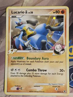 Lucario GL 8/111 Rising Rivals Pokemon TCG NM - Image 1