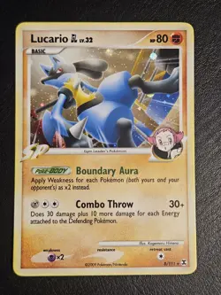 Lucario GL 8/111 Rising Rivals Pokemon TCG NM - Image 2