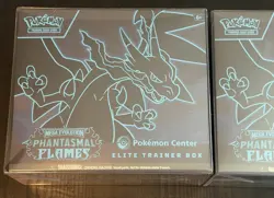 Phantasmal Flames (Pokemon Center) Elite Trainer Box W/ Protector - Ships Fast! - Image 2