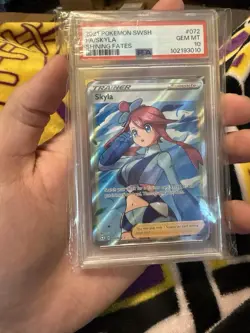 2021 POKEMON SWORD/SHIELD SHINING FATES 72 FULL ART/SKYLA PSA 10 SWSH - Image 1