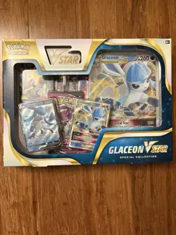 Pokemon TCG Glaceon VStar Special Collection Sword & Shield (Factory Sealed) - Image 1