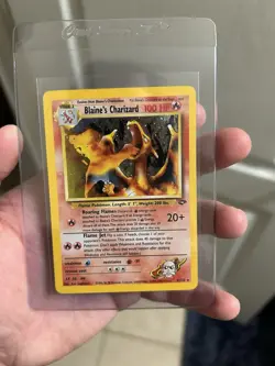 Blaine's Charizard 2/132 Holo Rare Pokemon 2000 Gym Challenge MP/LP - Image 1