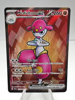 Pokemon TCG Medicham ex 161/142 Sv07: Stellar Crown Holo - Image 1