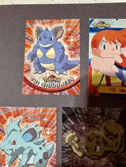 Charmander Geodude Foil Misty TV3 Pokemon Card TV Animation Black Logo Topps - Image 3