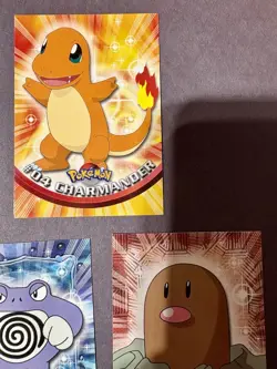 Charmander Geodude Foil Misty TV3 Pokemon Card TV Animation Black Logo Topps - Image 5