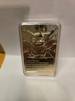 Pokemon 23k Gold Plated PIKACHU Trading card. Nintendo 1999 - Image 2