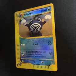 Pokemon TCG e-Card Series Expedition Base Set Poliwhirl 89/165 Reverse Holo - Image 3