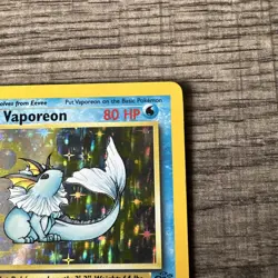 Pokemon TCG Vaporeon Jungle Holo Card 12/64 Unlimited Rare LP Condition - Image 4