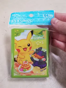 Pokemon Center Japan - Exclusive Card Sleeves - Pikachu & Morpeko Picnic - X64 - Image 1