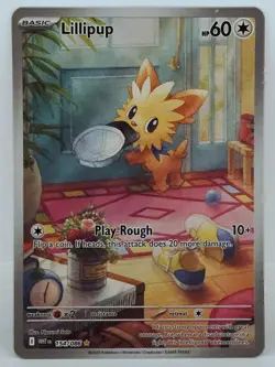Lillipup 154/086 Illustration Rare White Flare NM Pokemon Card - Image 1