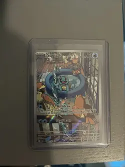 Pokemon TCG Squirtle 148/142 Stellar Crown Illustration Rare Card - Image 1