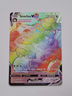 Pokemon TCG Snorlax VMAX Holo Secret Rare Card Sword & Shield 206/202 - Image 1