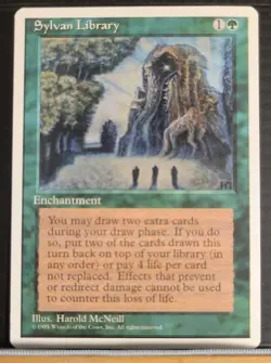 Mtg SYLVAN LIBRARY NM 4TH Edition -Argo- - Image 1